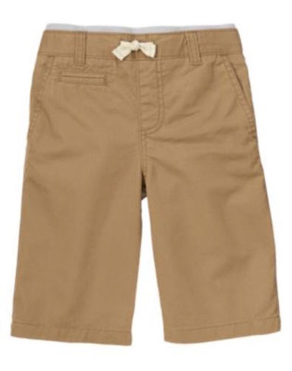 Gymboree Boys Home Run Kids Beige Khaki Double Waist Shorts Youth Size 12